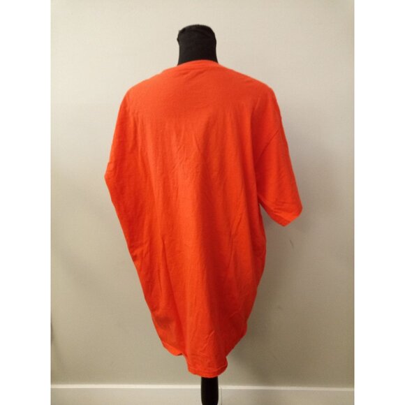 Amazon Women's Orange Black Basketball T-Shirt Size 2XL - Picture 3 of 4